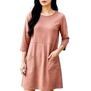 Altar’d State Faux  Suede Dress.  Mauve. Sz XS